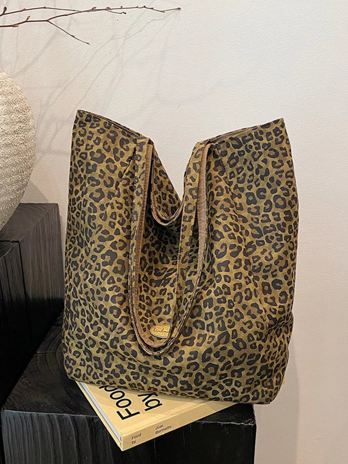 Leopard Print Casual Tote Bag - TheMomCo.