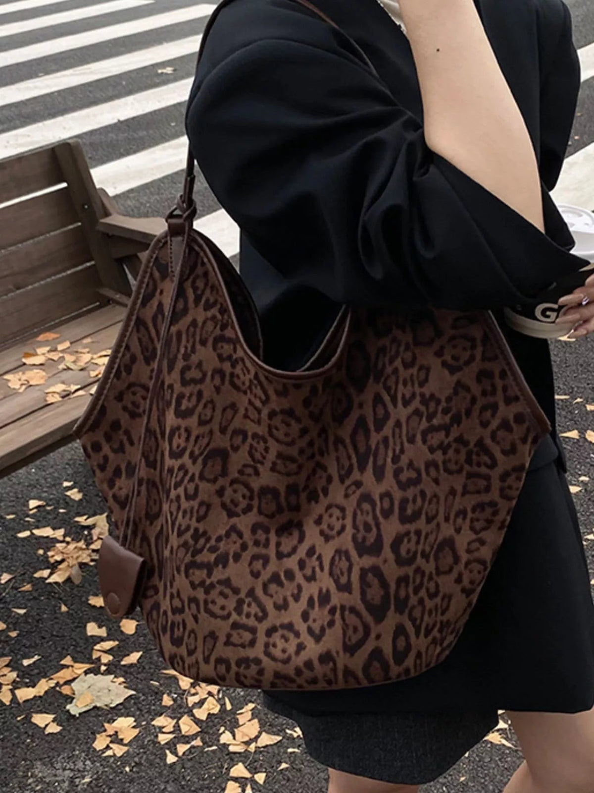 Leopard Print Large Tote Bag - TheMomCo.