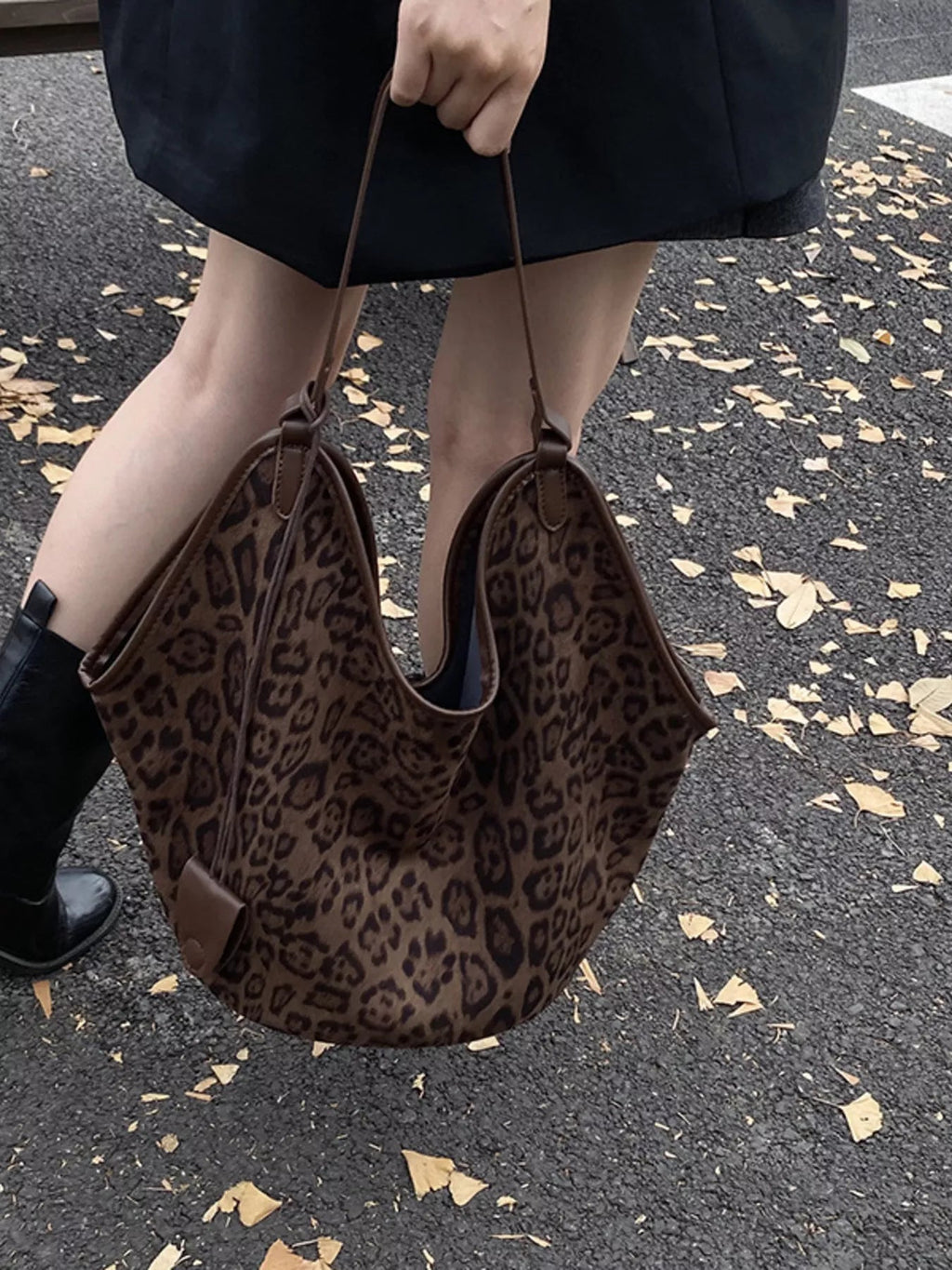 Leopard Print Large Tote Bag - TheMomCo.