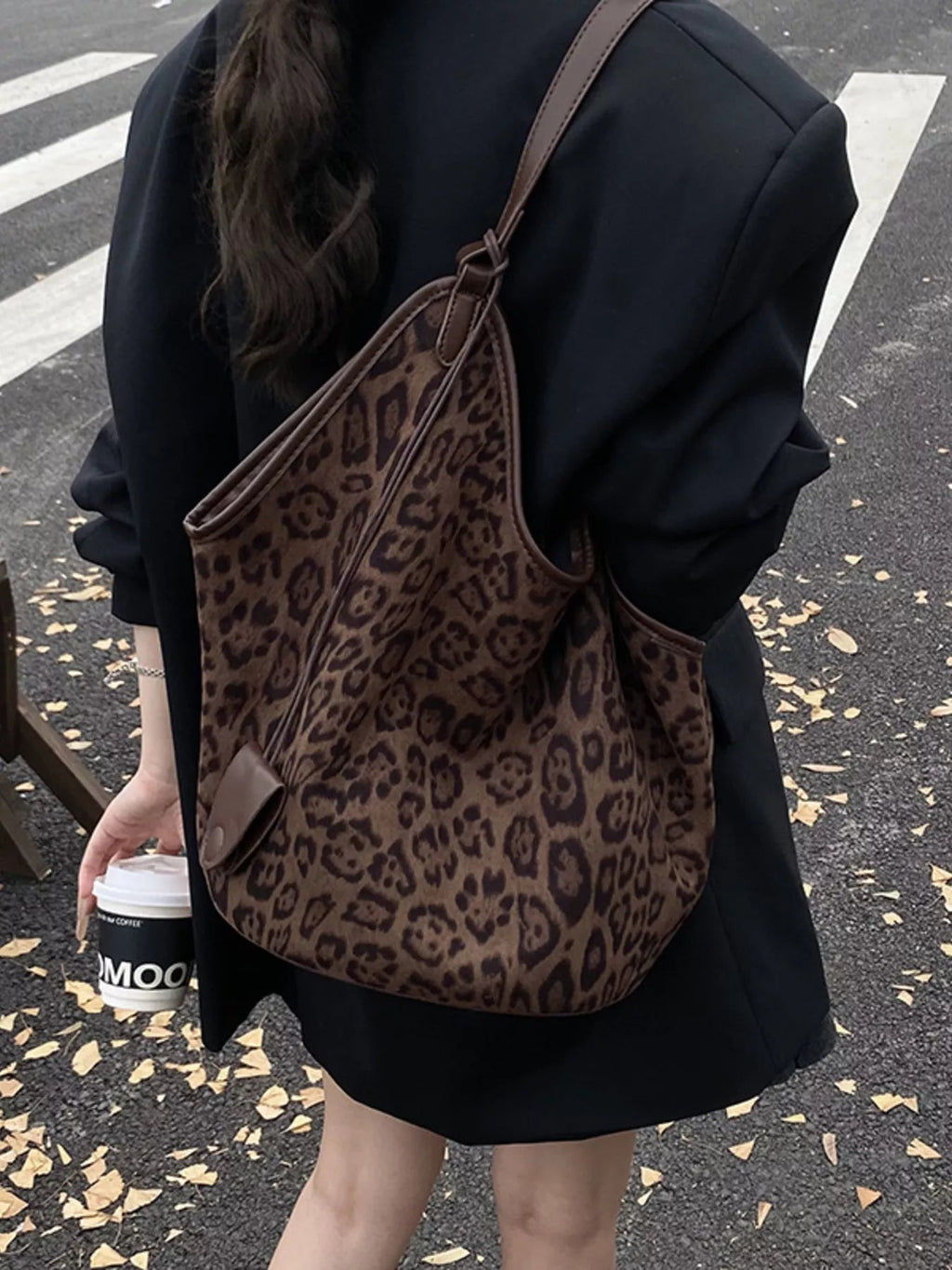 Leopard Print Large Tote Bag - TheMomCo.