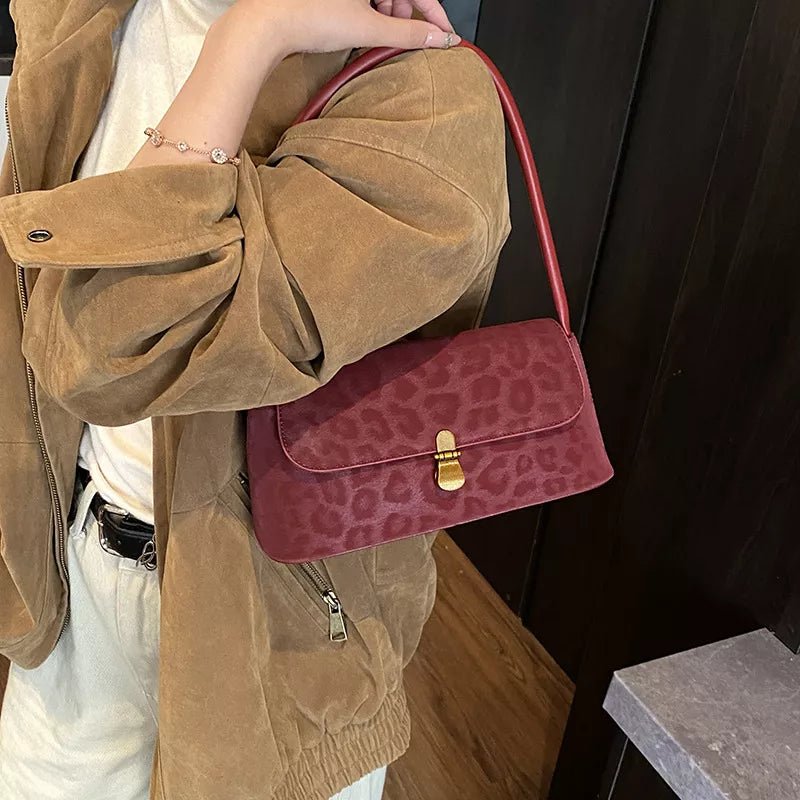 Leopard Print Shoulder Bag - TheMomCo.