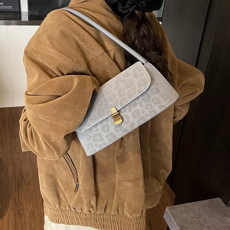 Leopard Print Shoulder Bag - TheMomCo.