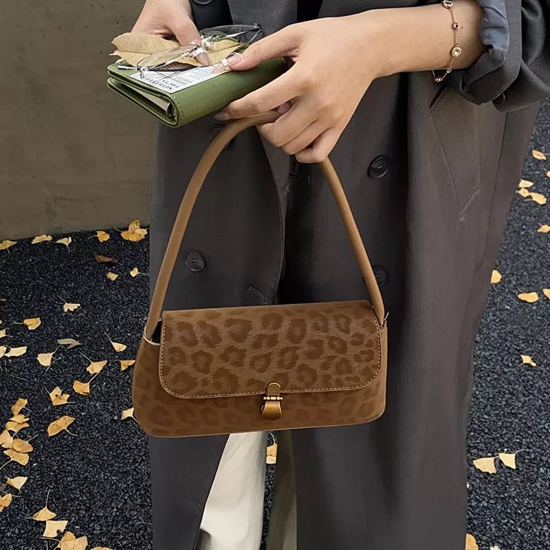 Leopard Print Shoulder Bag - TheMomCo.