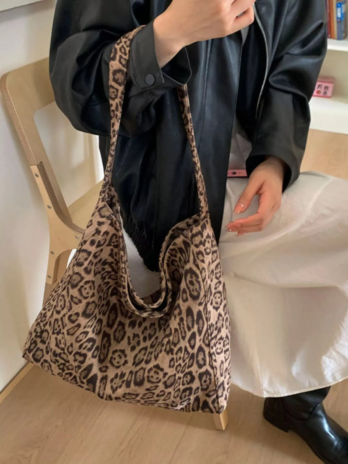 Leopard Print Tote Bag - TheMomCo.