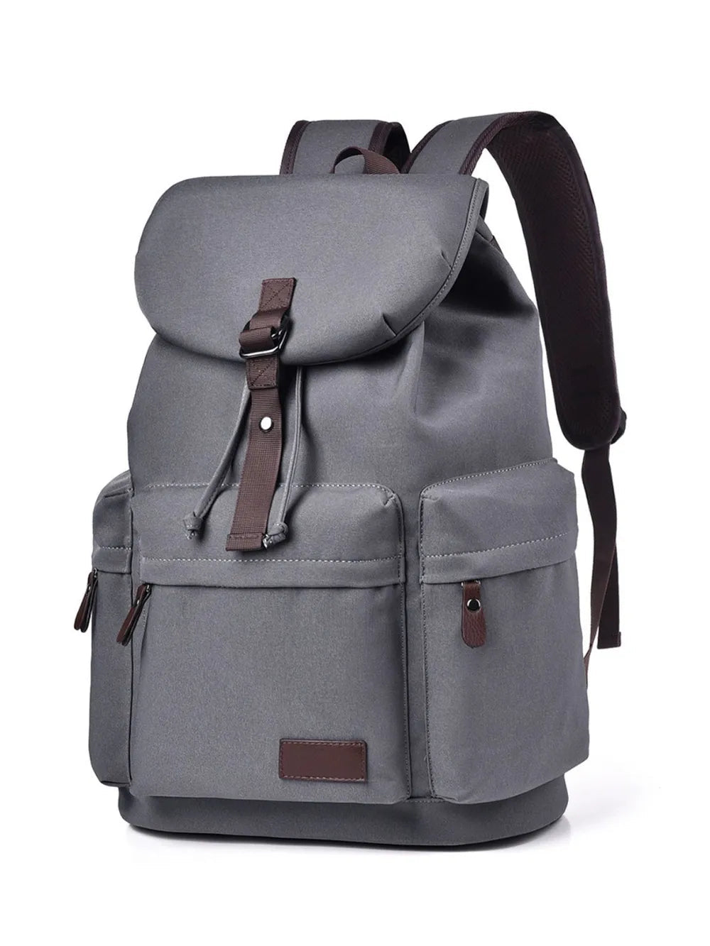 Multi Pockets Adjustable Strap Canvas Backpack Bag - TheMomCo.