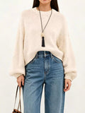 Oversized Chunky Knit Sweater - TheMomCo.