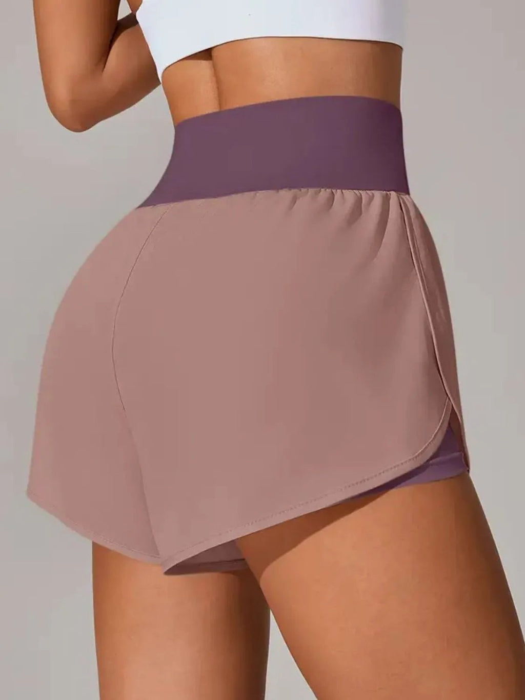 Pocketed High Waist Active Shorts - TheMomCo.