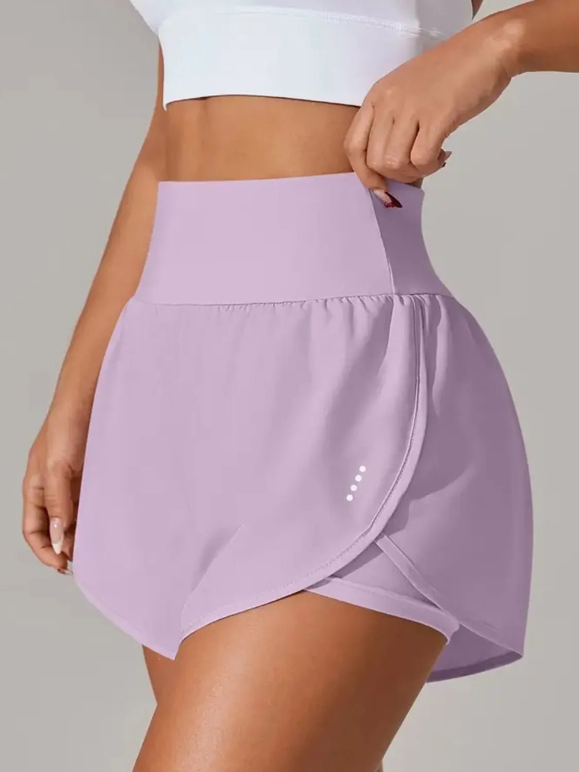 Pocketed High Waist Active Shorts - TheMomCo.