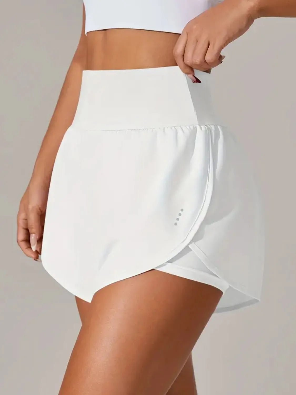 Pocketed High Waist Active Shorts - TheMomCo.