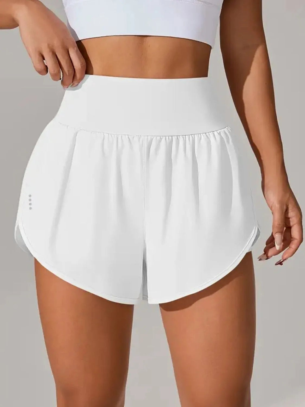 Pocketed High Waist Active Shorts - TheMomCo.