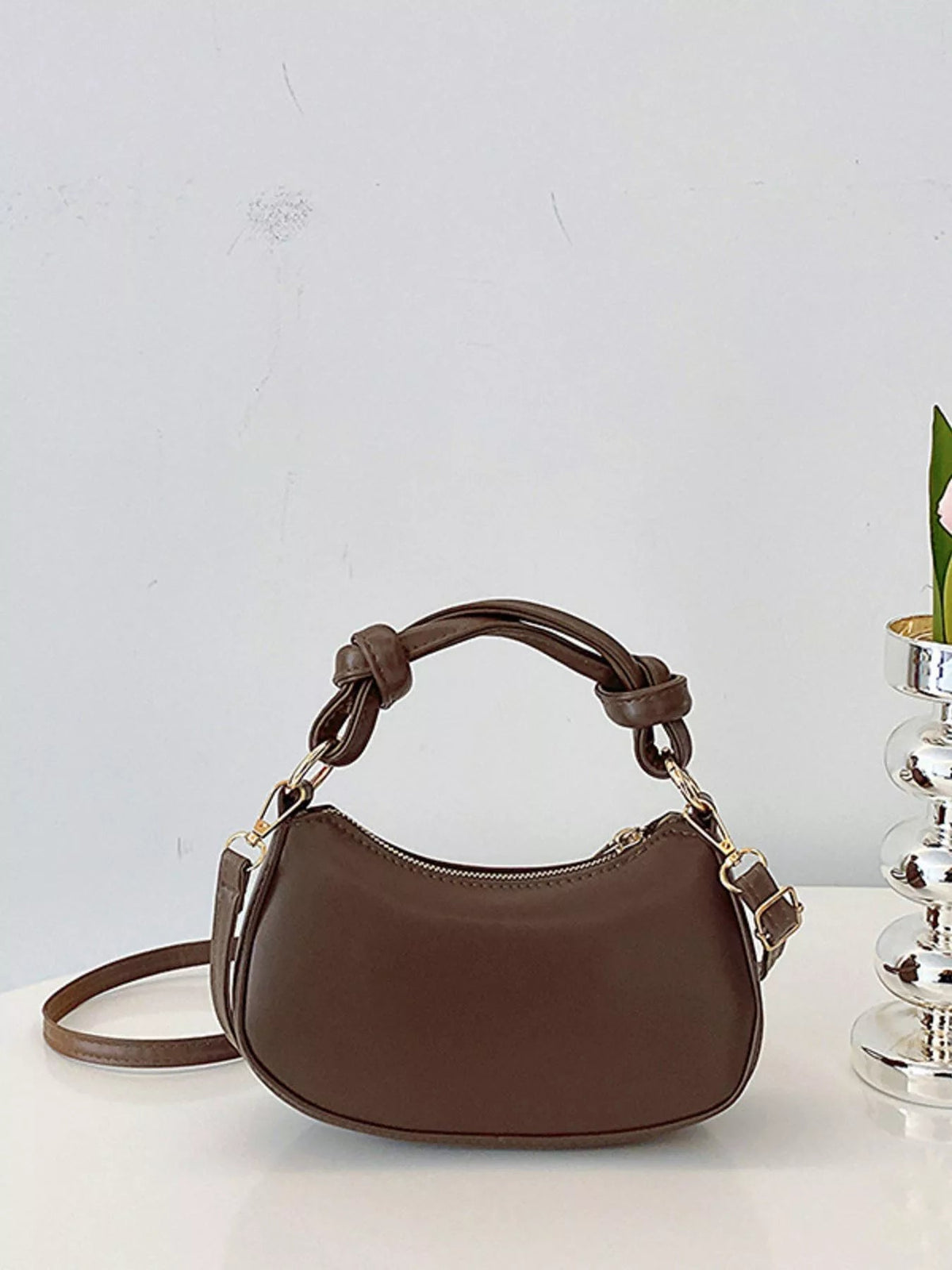 PU Leather Crossbody Bag - TheMomCo.
