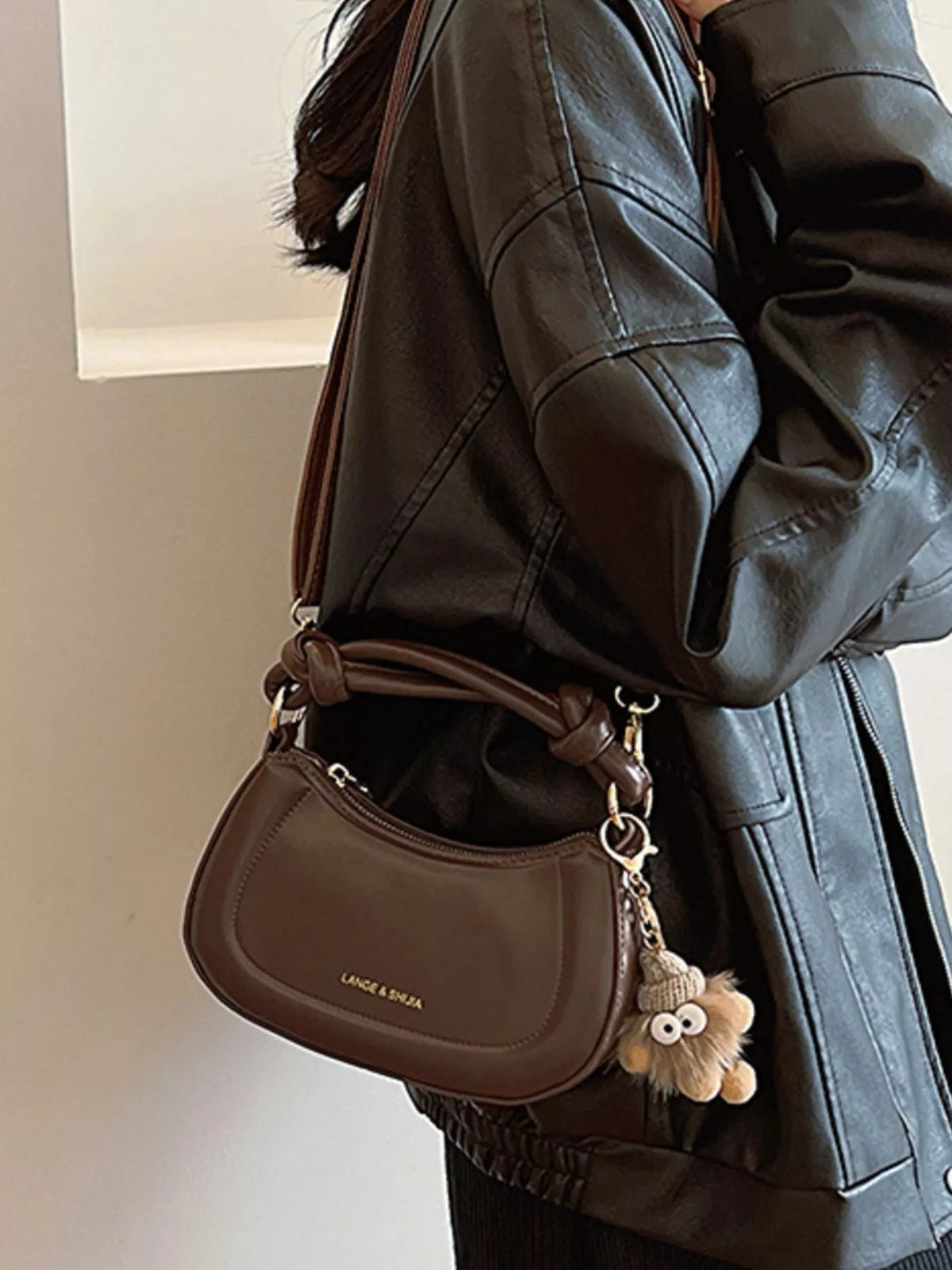 PU Leather Crossbody Bag - TheMomCo.