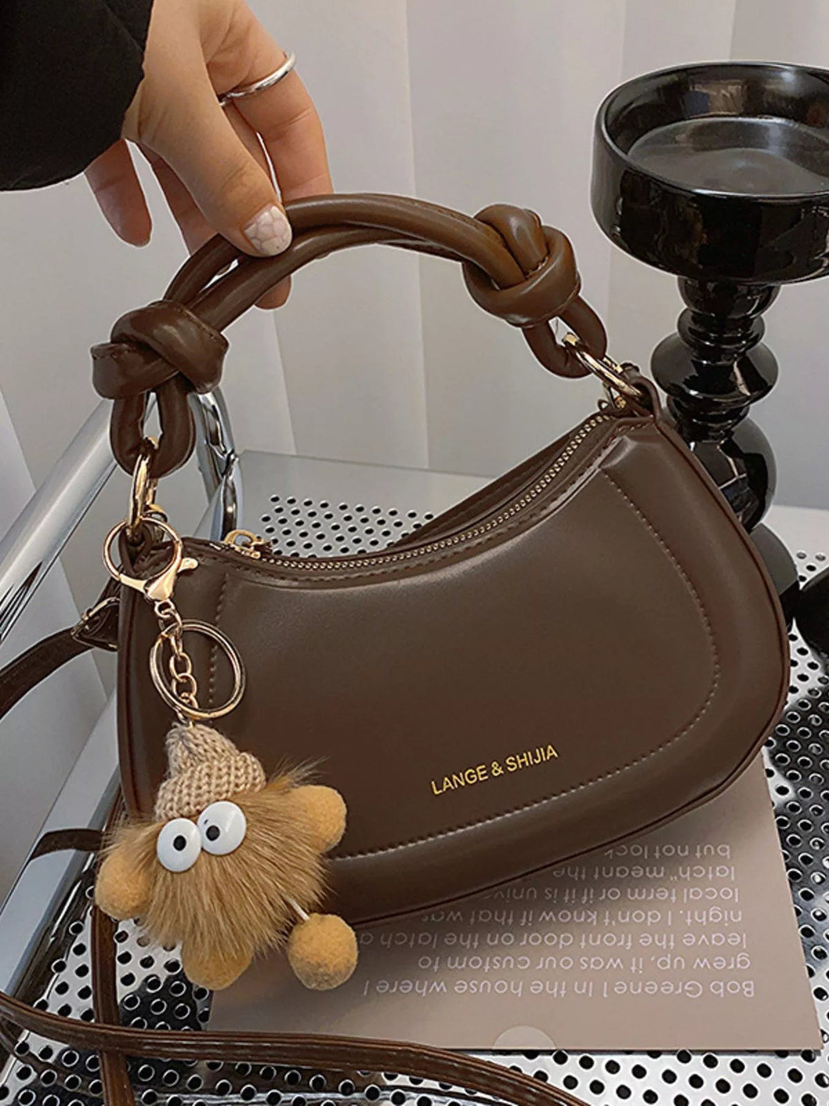 PU Leather Crossbody Bag - TheMomCo.