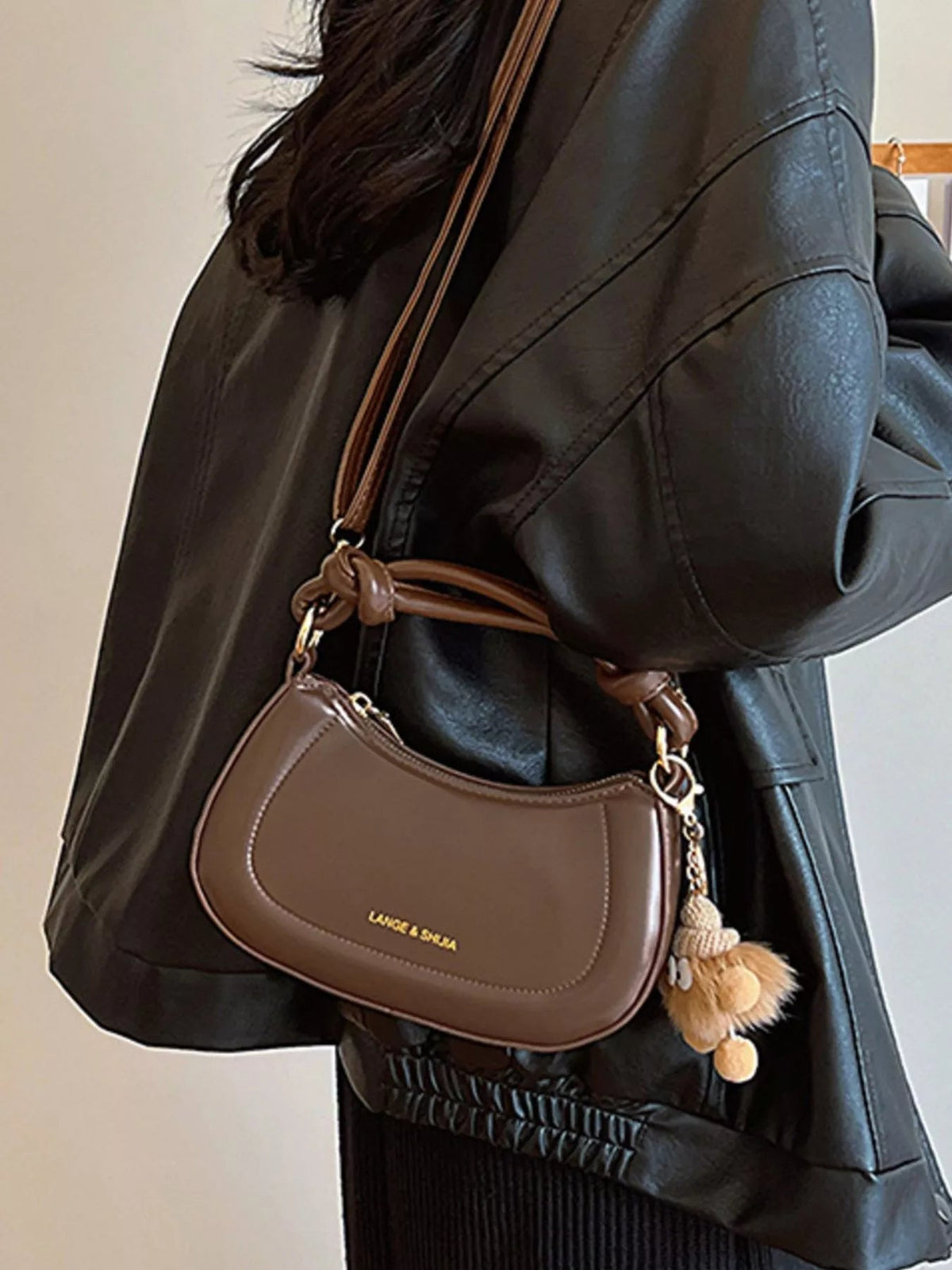 PU Leather Crossbody Bag - TheMomCo.