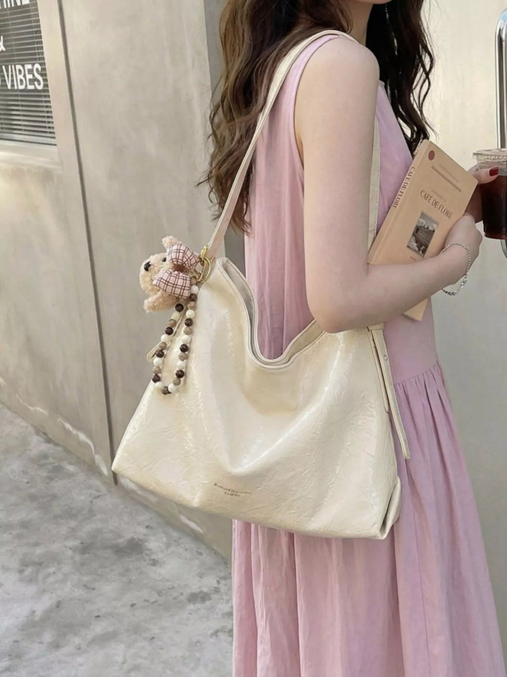 PU Leather Shoulder Bag - TheMomCo.