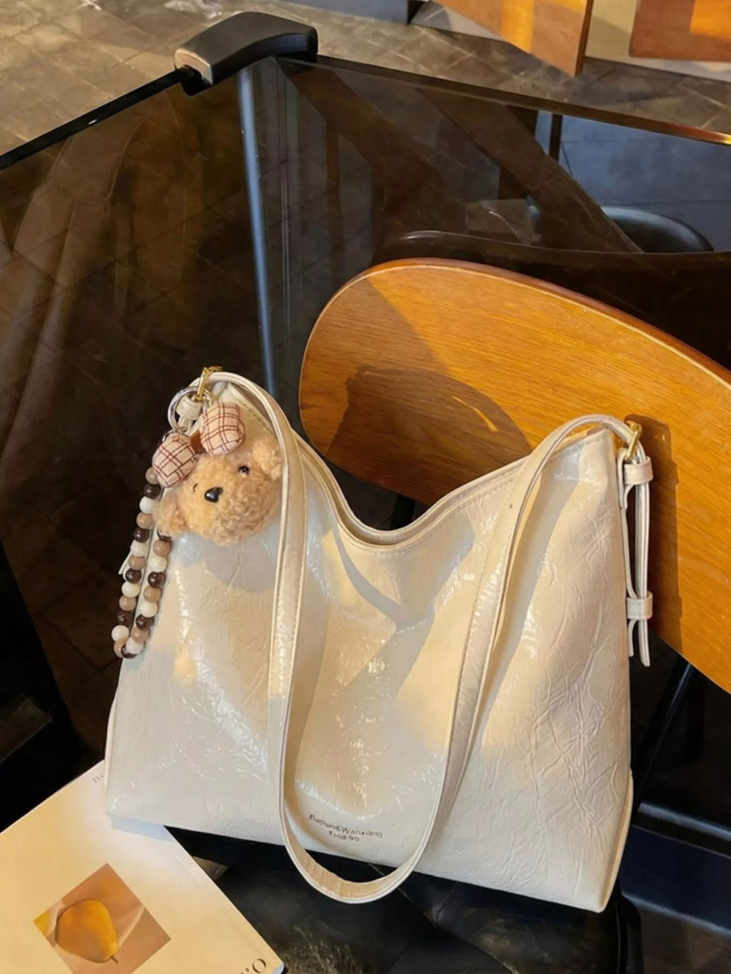 PU Leather Shoulder Bag - TheMomCo.