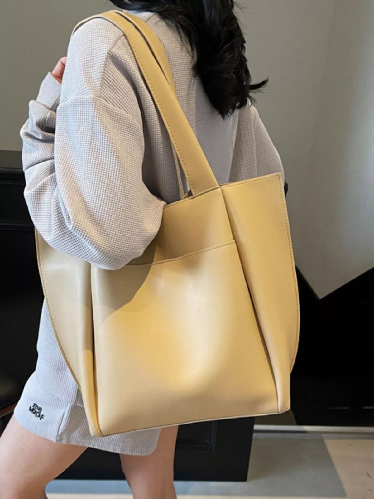 PU Leather Shoulder Bag - TheMomCo.