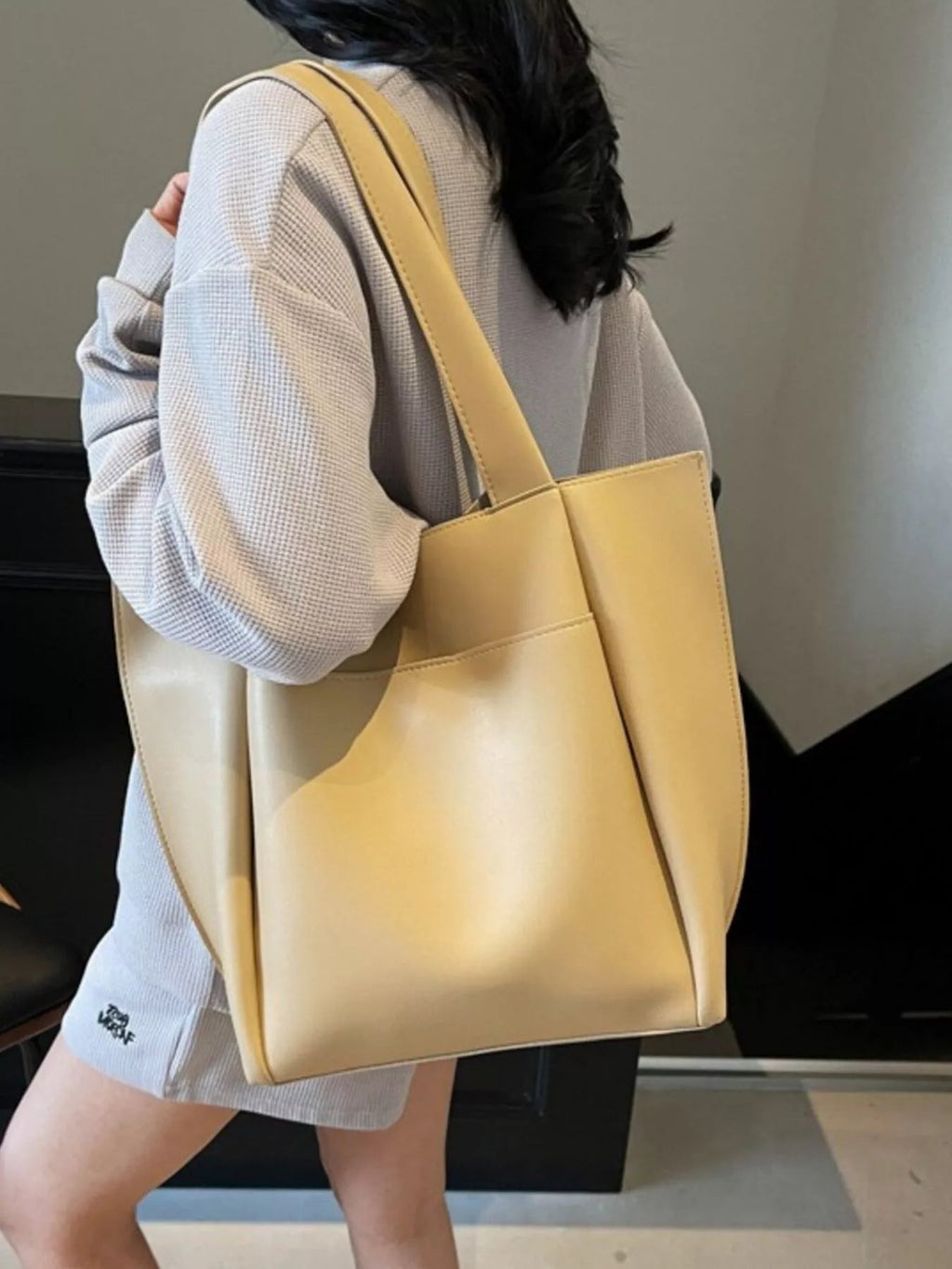 PU Leather Shoulder Bag - TheMomCo.