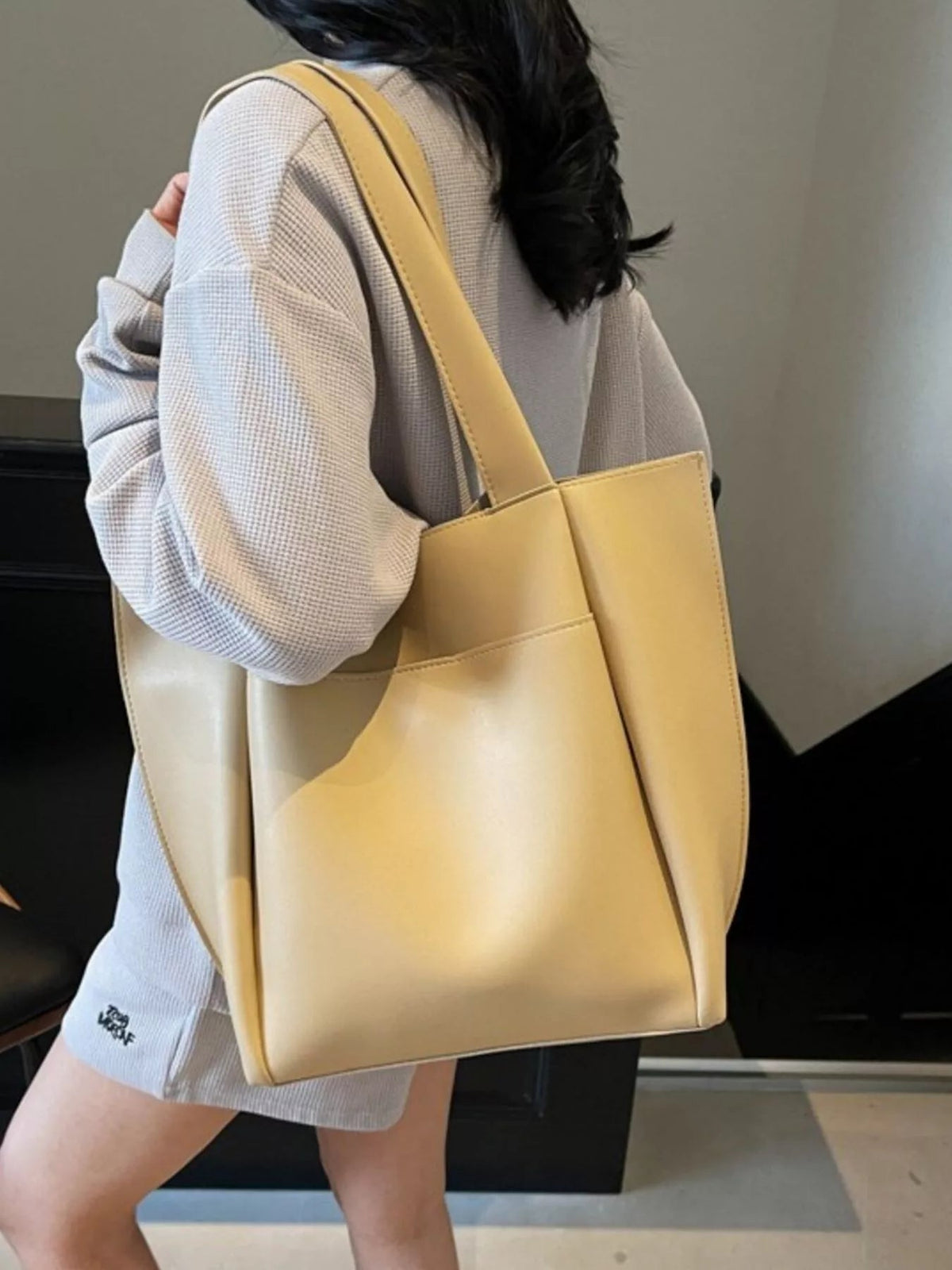 PU Leather Shoulder Bag - TheMomCo.