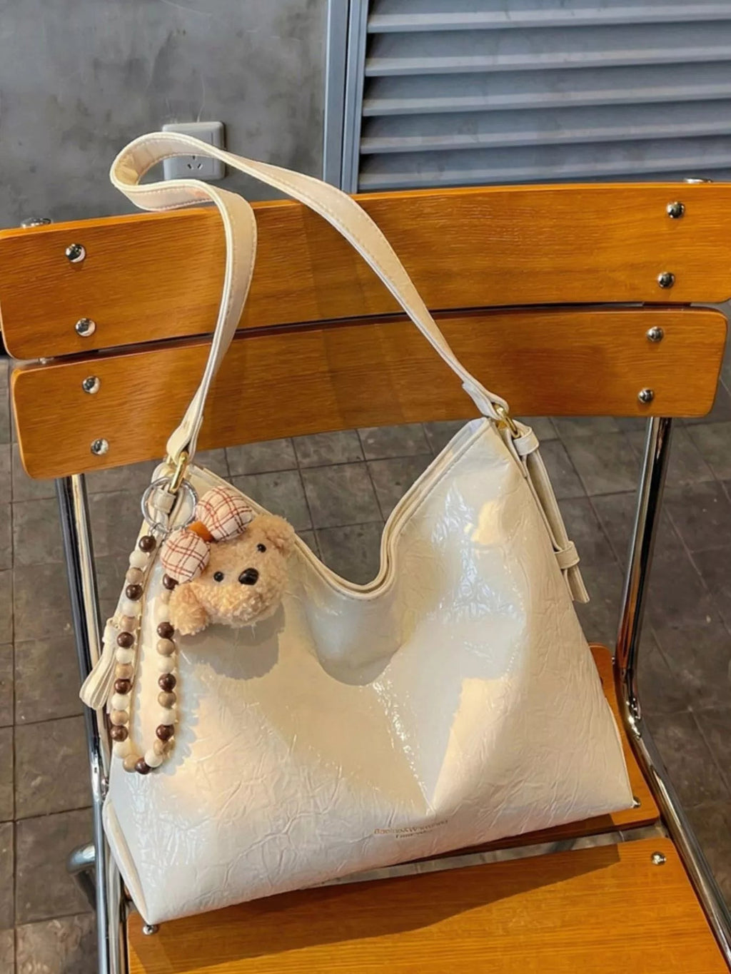 PU Leather Shoulder Bag - TheMomCo.