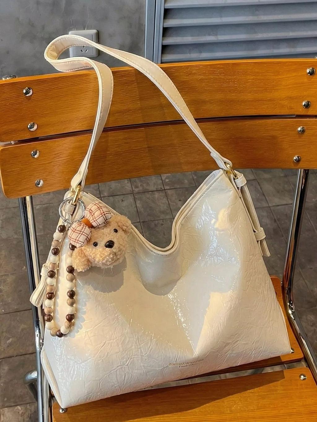 PU Leather Shoulder Bag - TheMomCo.