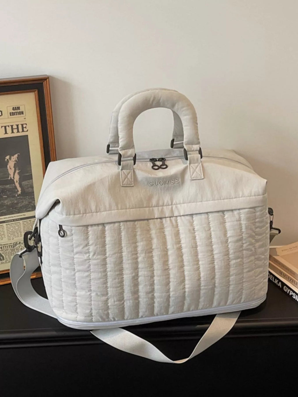 Quilted Nylon Travel Bag - TheMomCo.