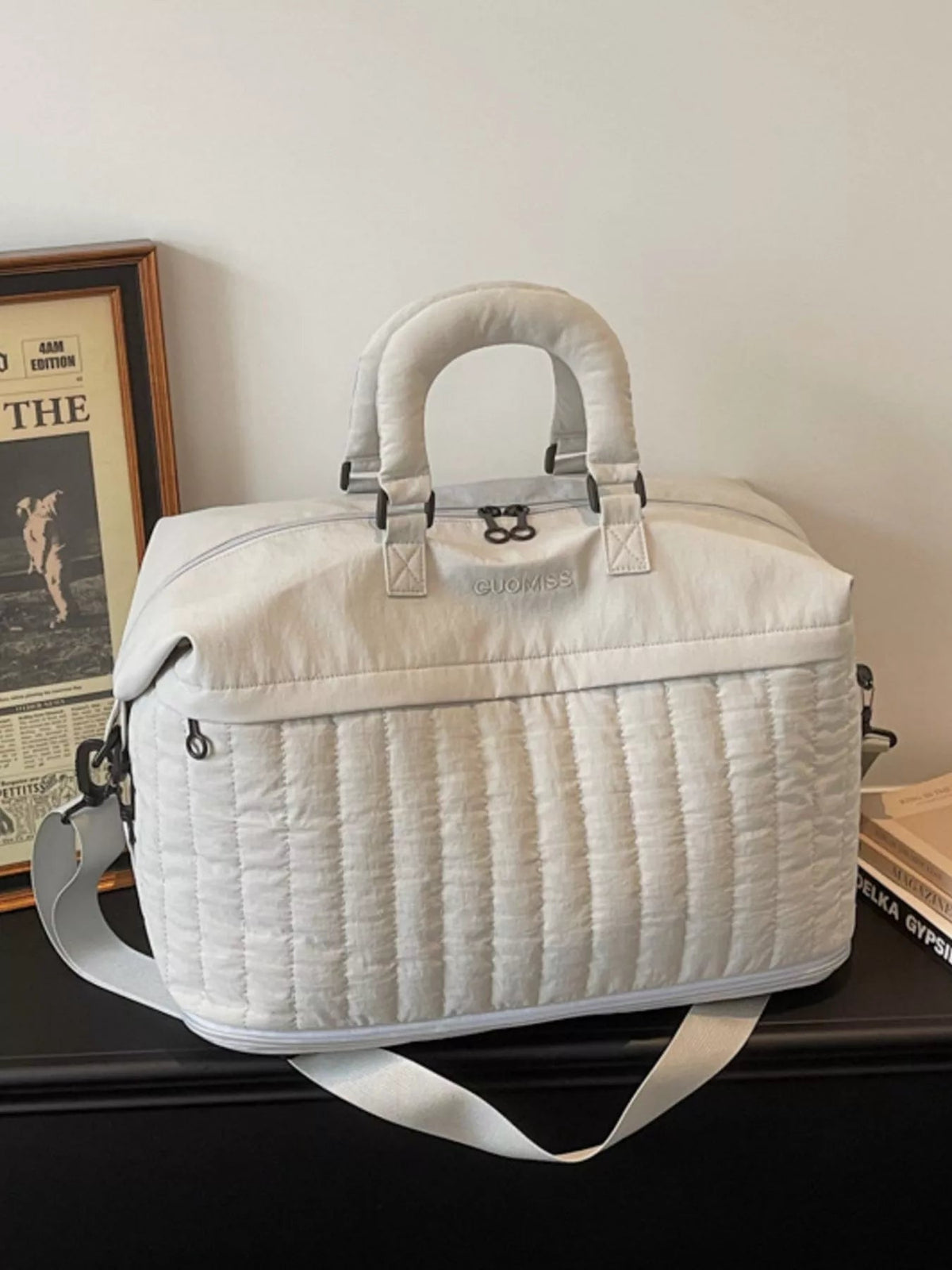 Quilted Nylon Travel Bag - TheMomCo.
