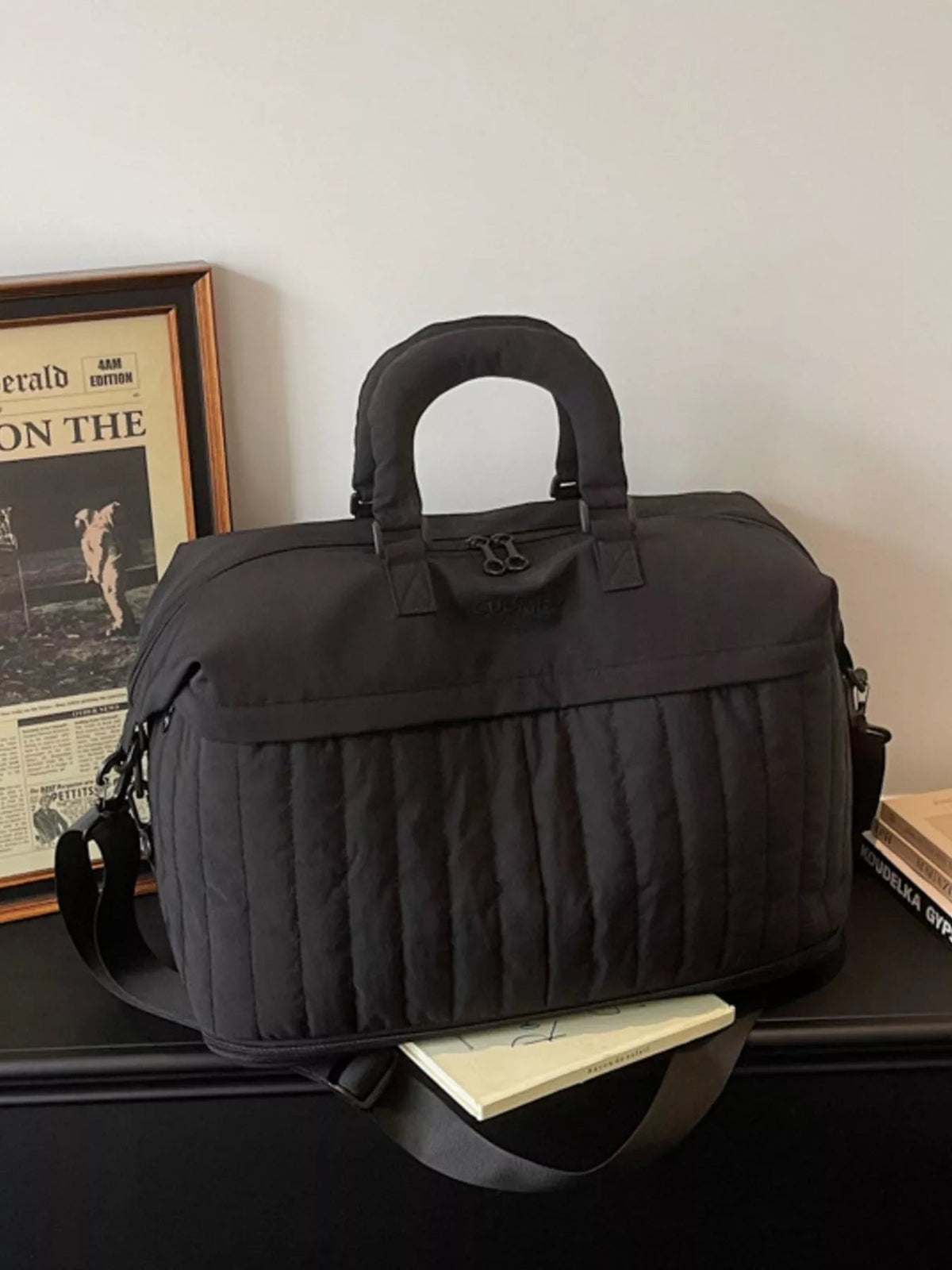 Quilted Nylon Travel Bag - TheMomCo.
