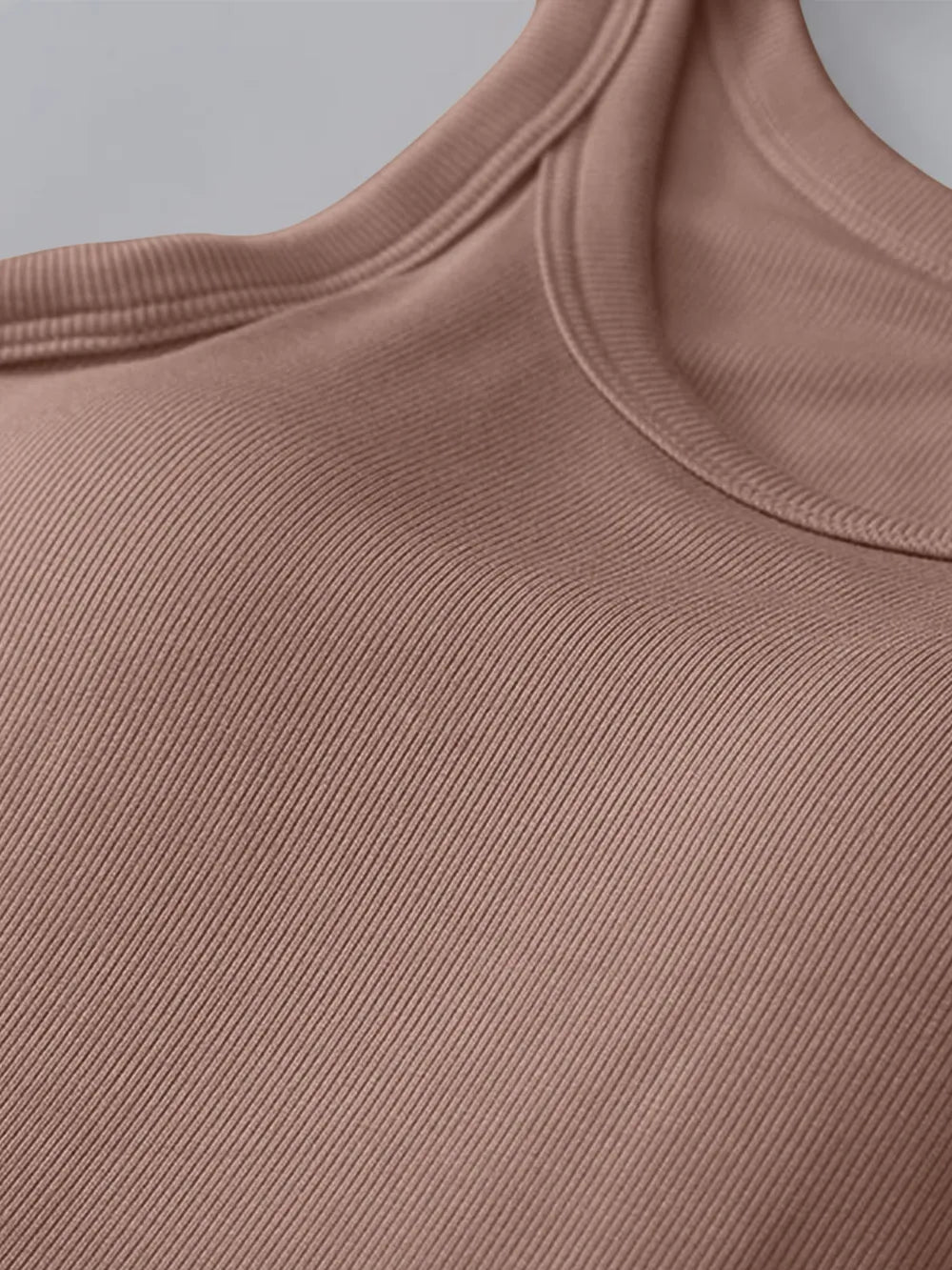 Round Neck Tank with Bra - TheMomCo.