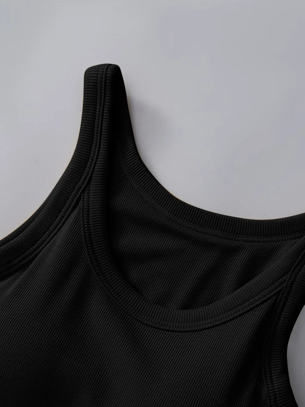 Round Neck Tank with Bra - TheMomCo.