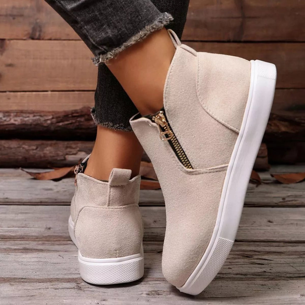 Round Toe Flats Loafers - TheMomCo.