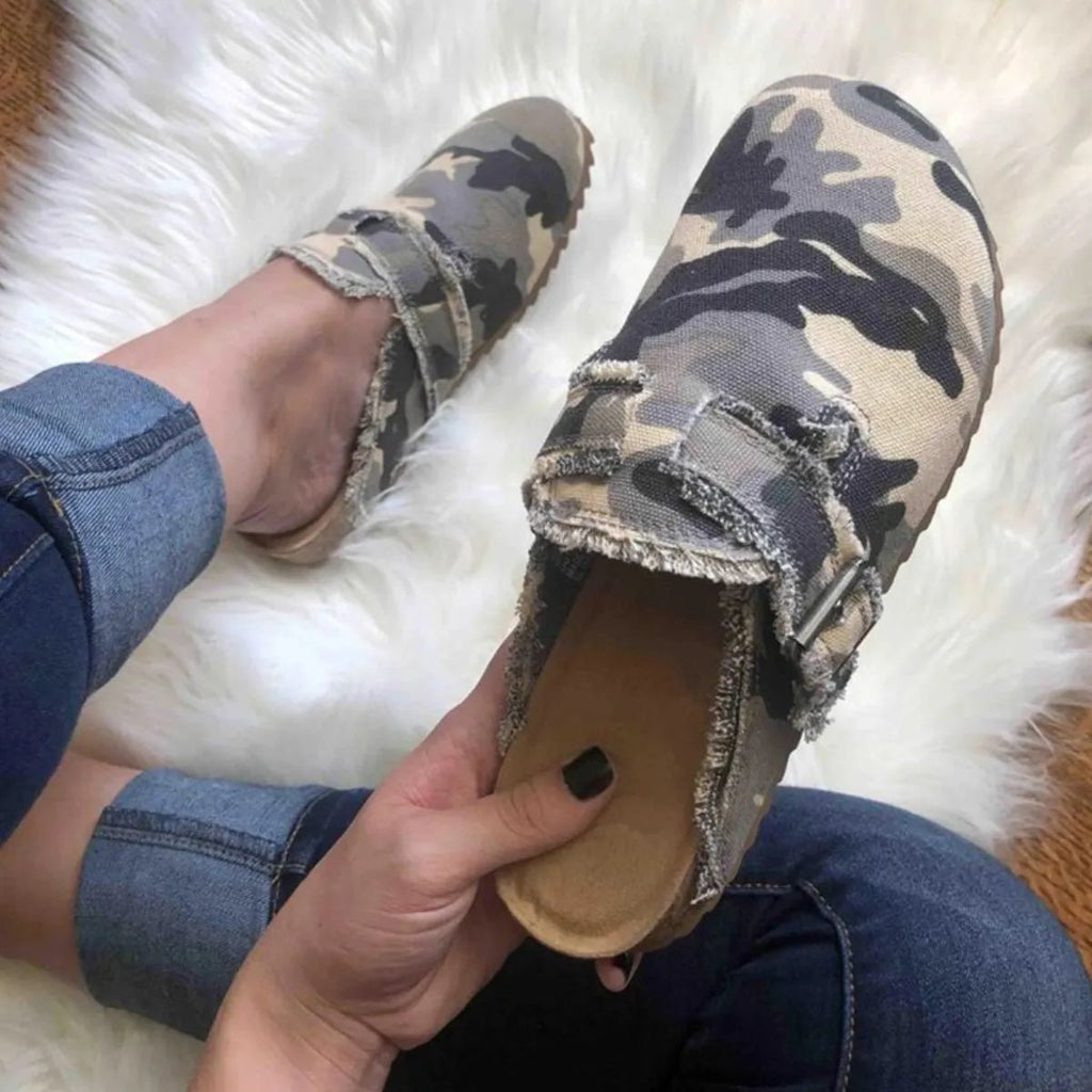 Round Toe Flats Loafers - TheMomCo.