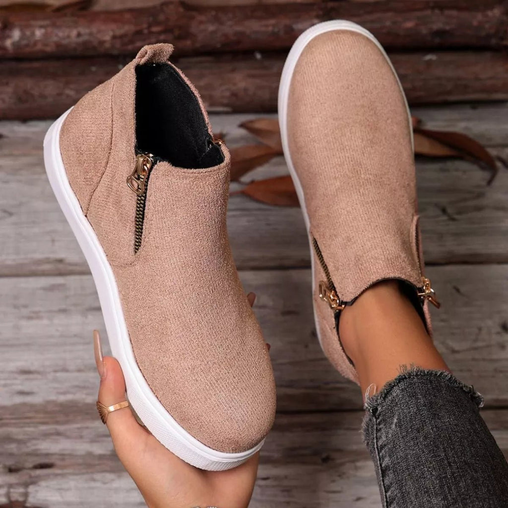 Round Toe Flats Loafers - TheMomCo.