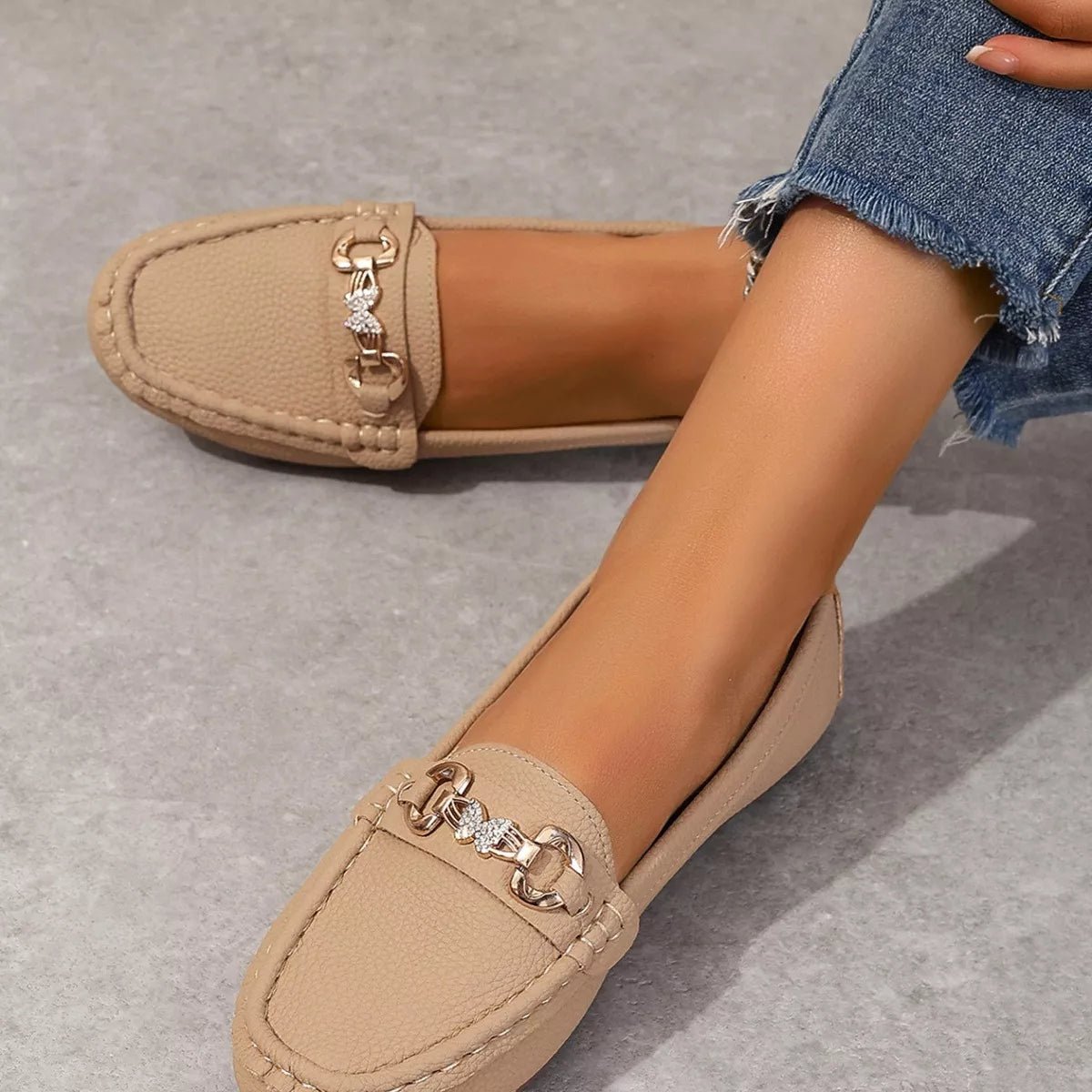 Round Toe Slip-Ons - TheMomCo.