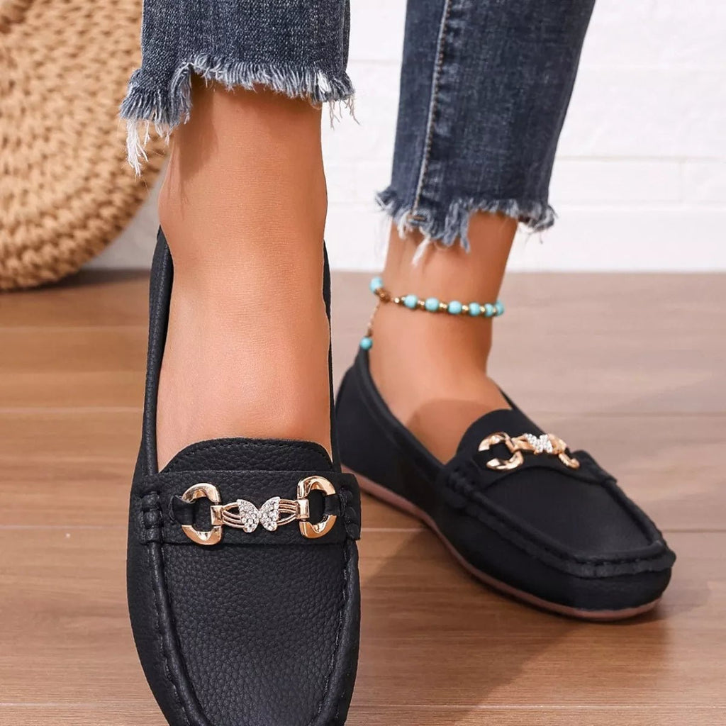 Round Toe Slip-Ons - TheMomCo.