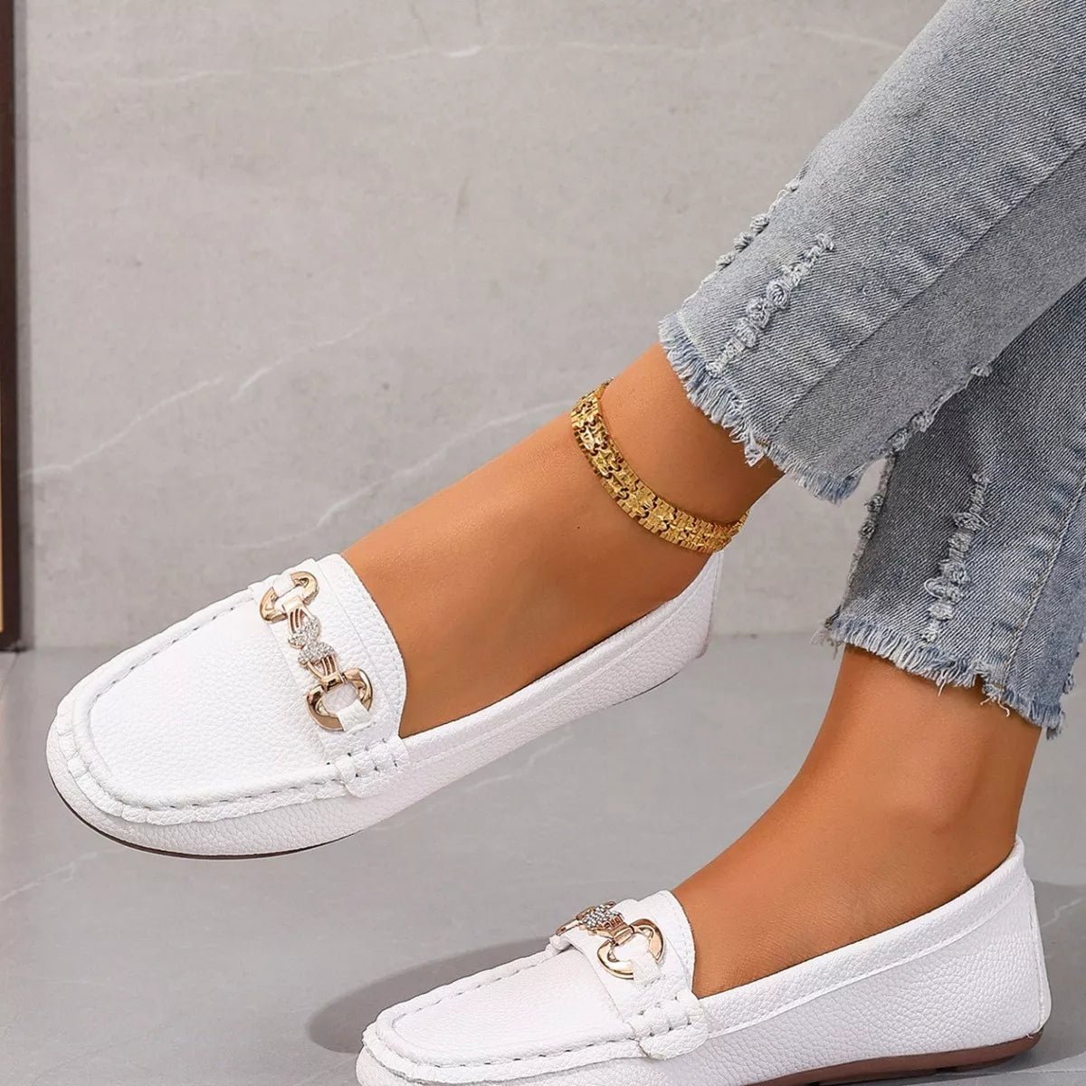 Round Toe Slip-Ons - TheMomCo.