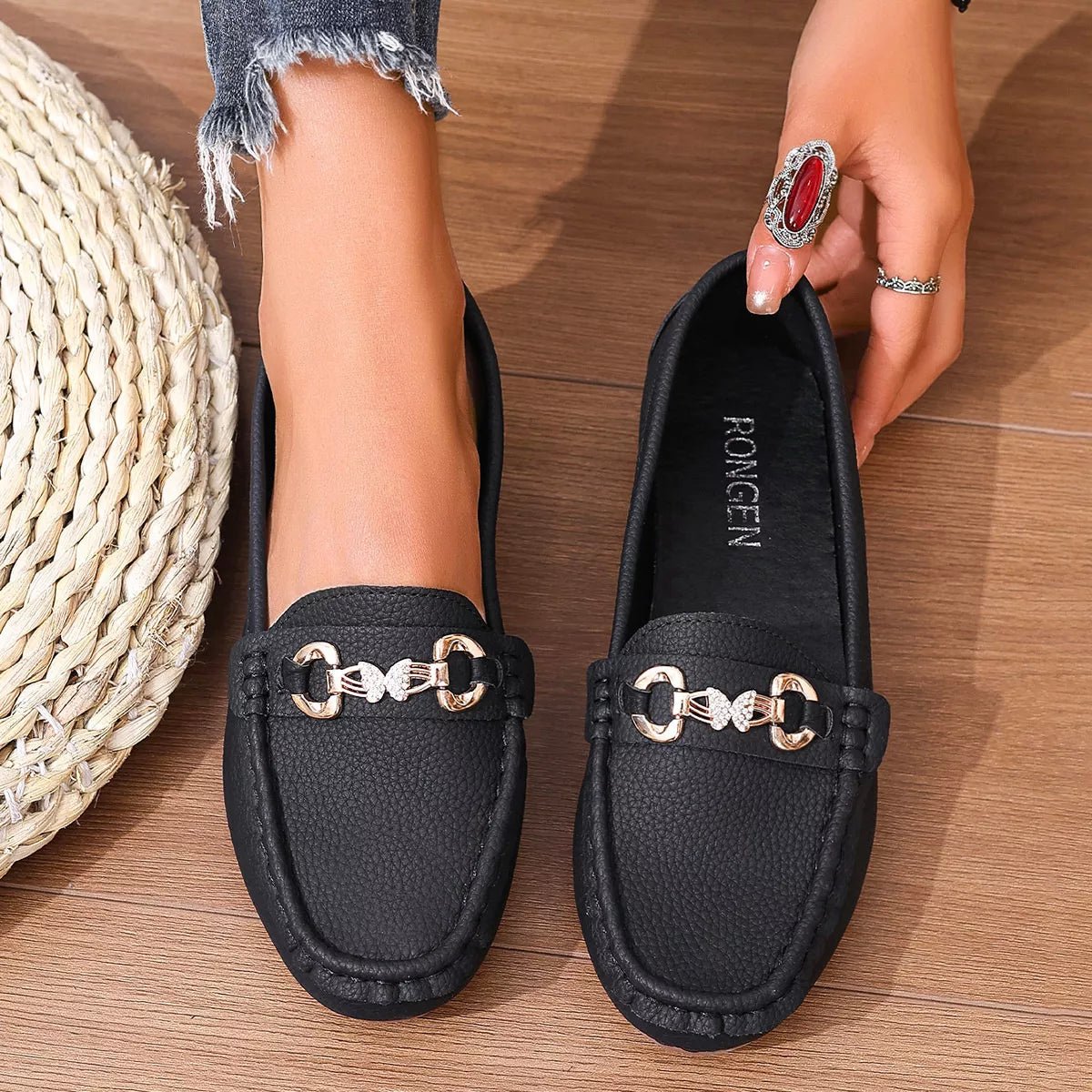 Round Toe Slip-Ons - TheMomCo.