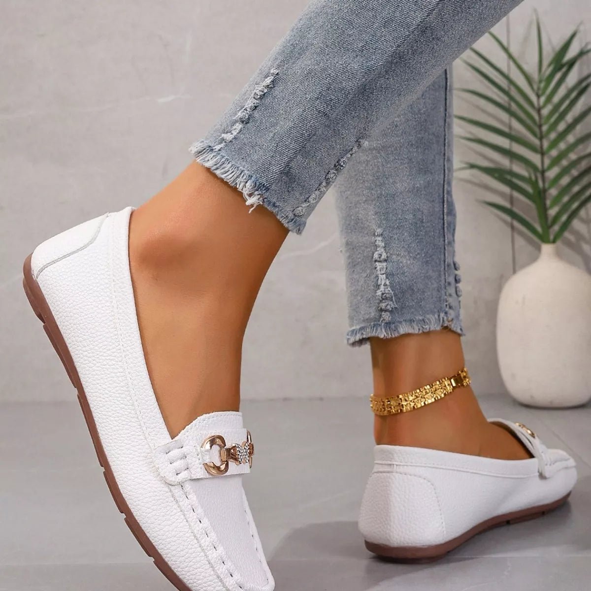 Round Toe Slip-Ons - TheMomCo.