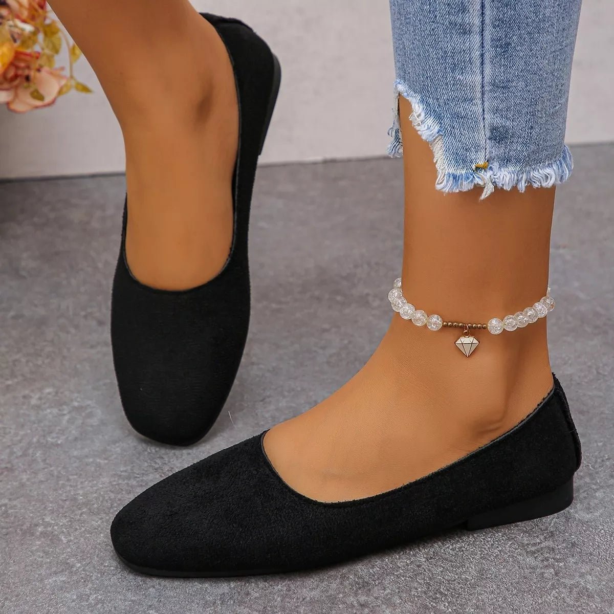 Round Toe Slip-Ons - TheMomCo.