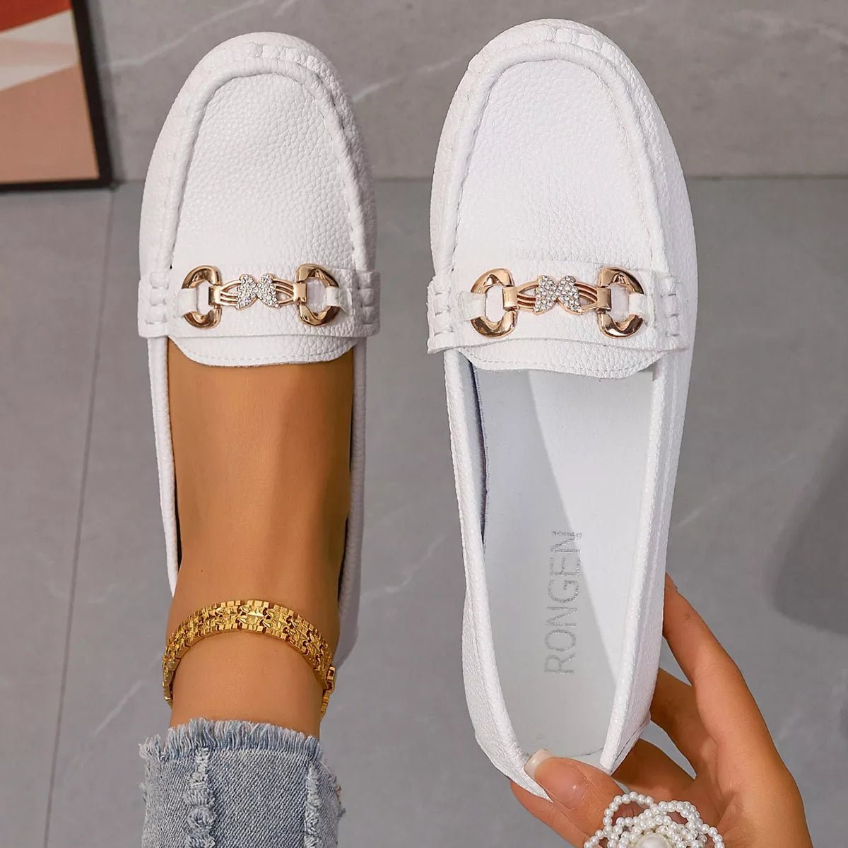 Round Toe Slip-Ons - TheMomCo.