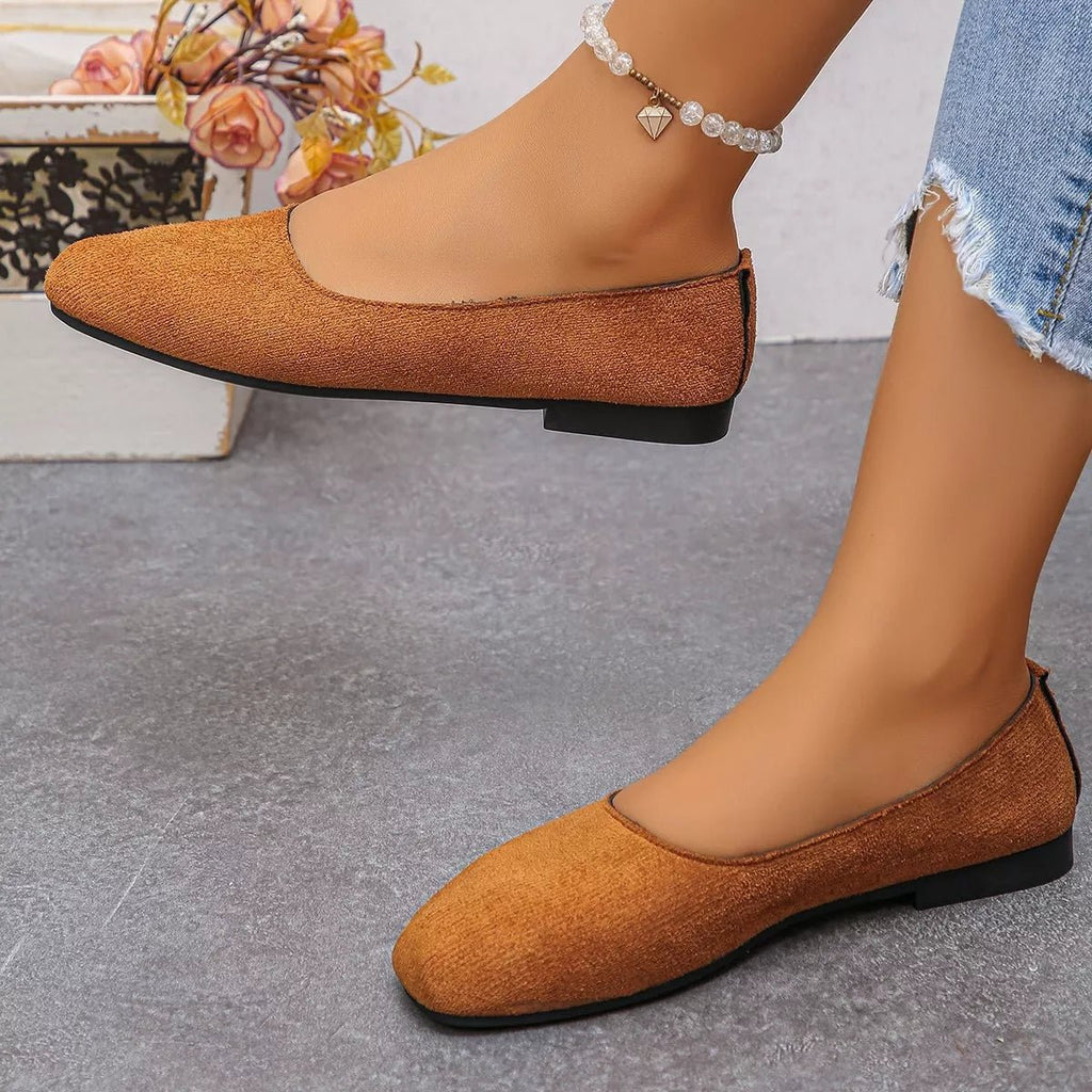 Round Toe Slip-Ons - TheMomCo.
