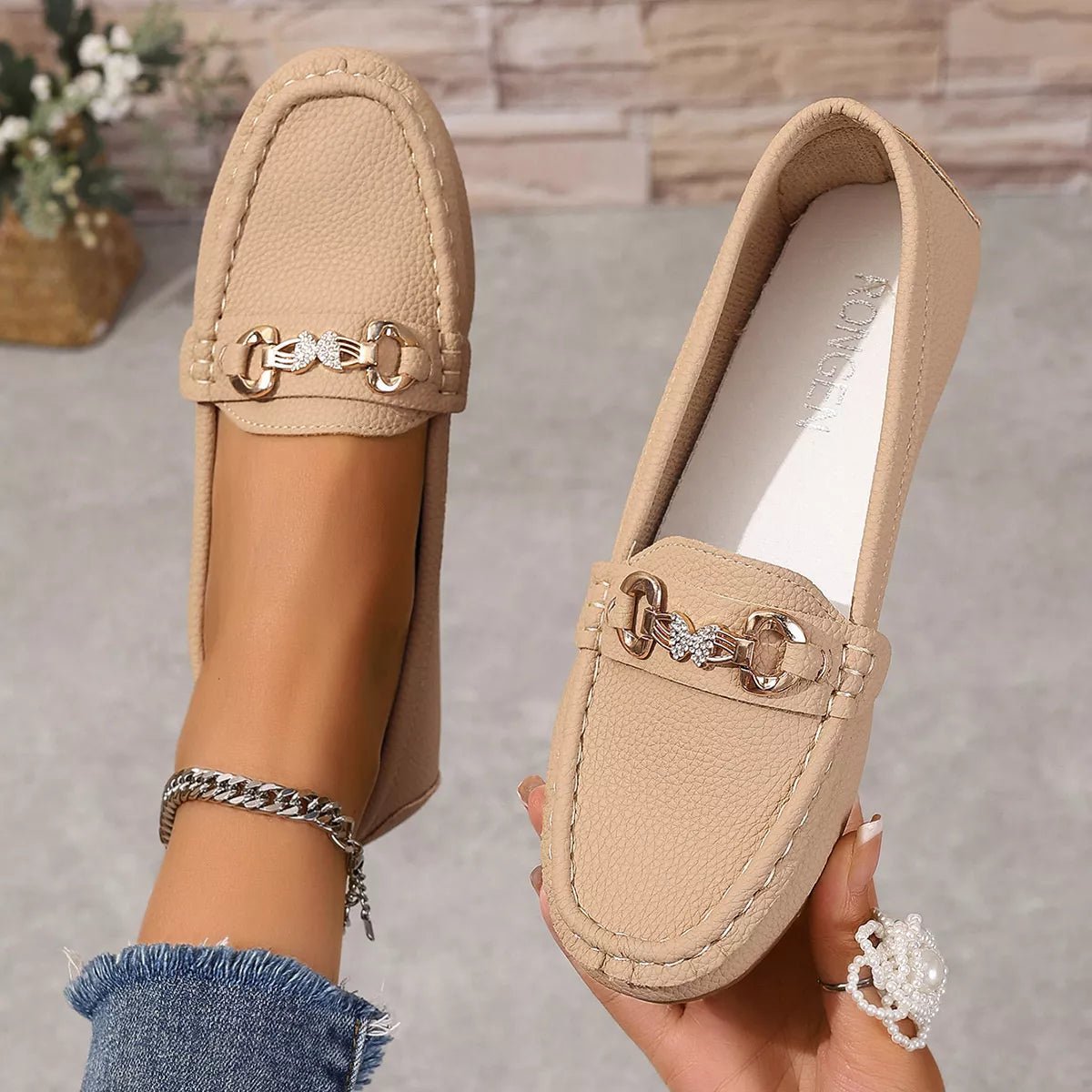 Round Toe Slip-Ons - TheMomCo.