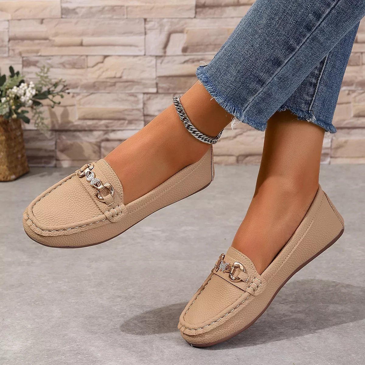 Round Toe Slip-Ons - TheMomCo.