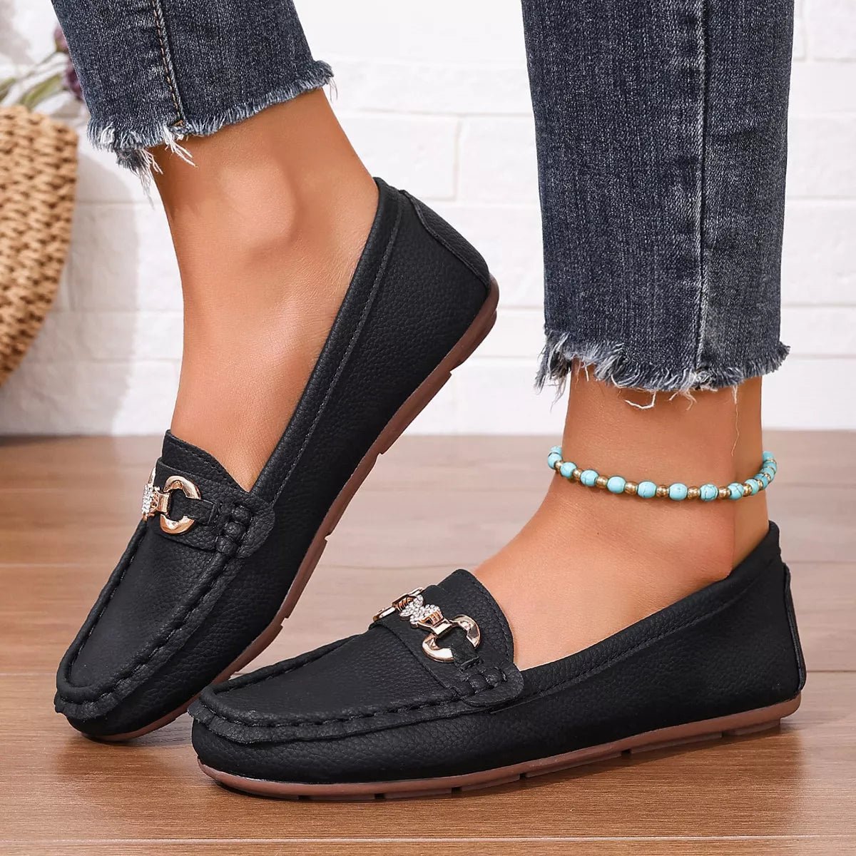 Round Toe Slip-Ons - TheMomCo.