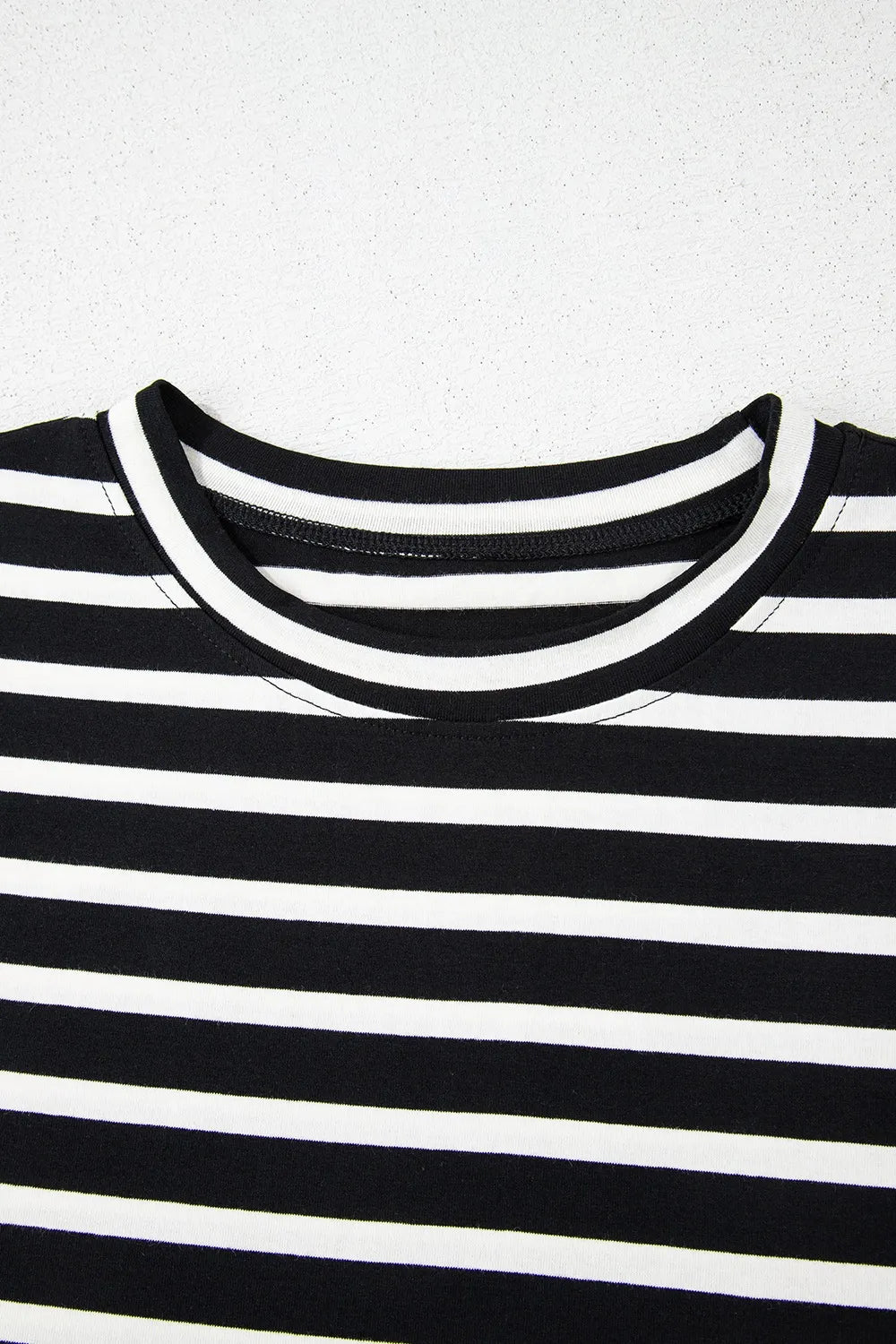 Striped Short Sleeve Top and Shorts Set - TheMomCo.