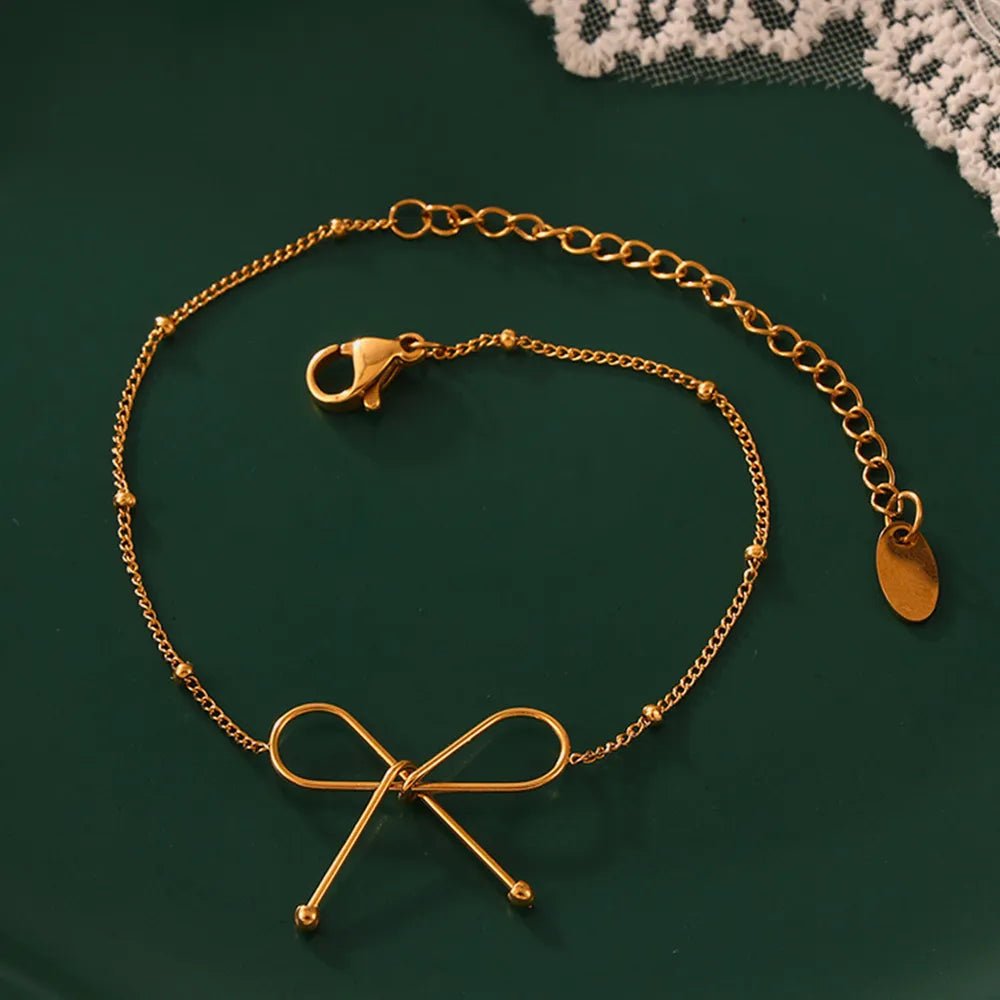 Titanium Steel Bow Bracelet - TheMomCo.