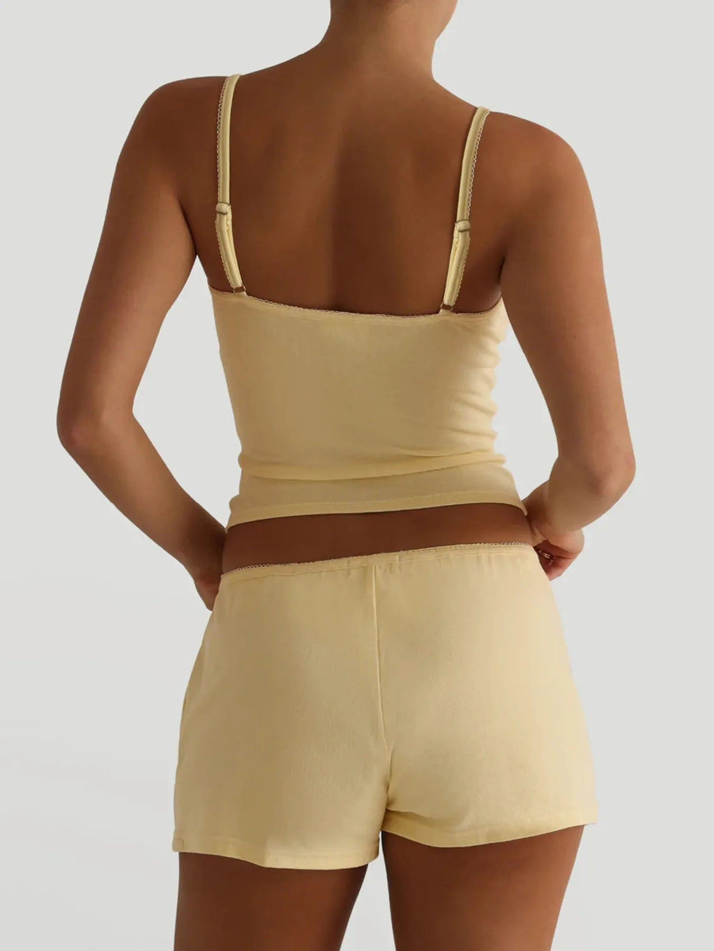 V-Neck Cami and Shorts Set - TheMomCo.