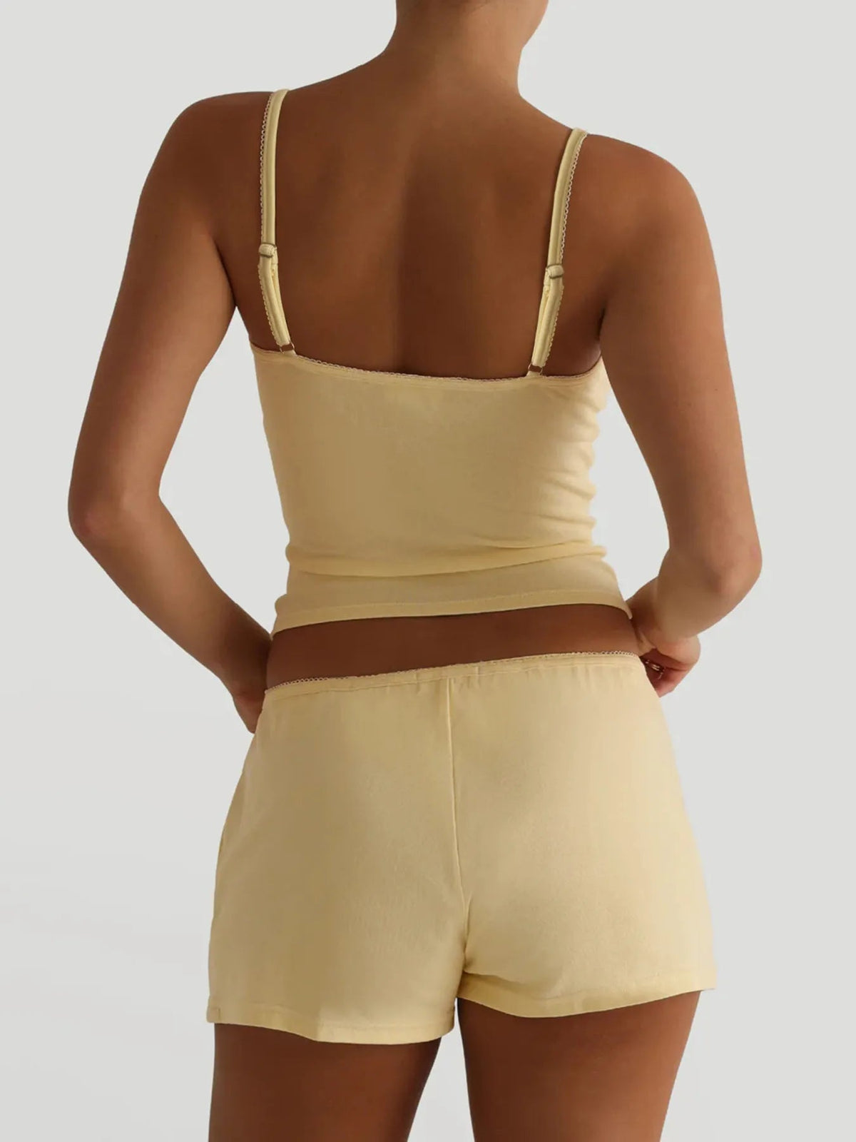 V-Neck Cami and Shorts Set - TheMomCo.