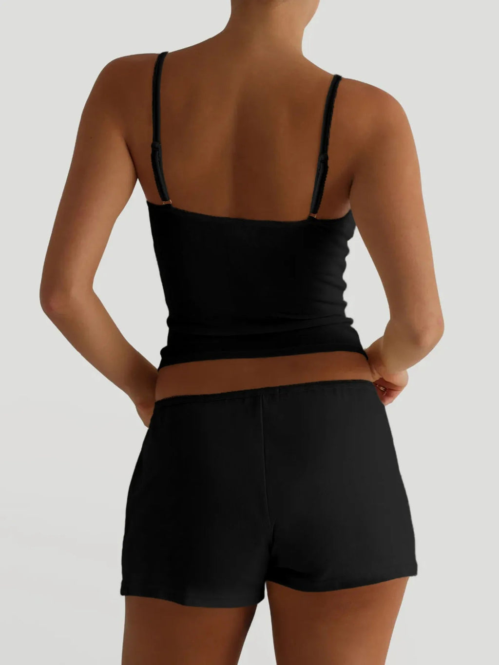 V-Neck Cami and Shorts Set - TheMomCo.