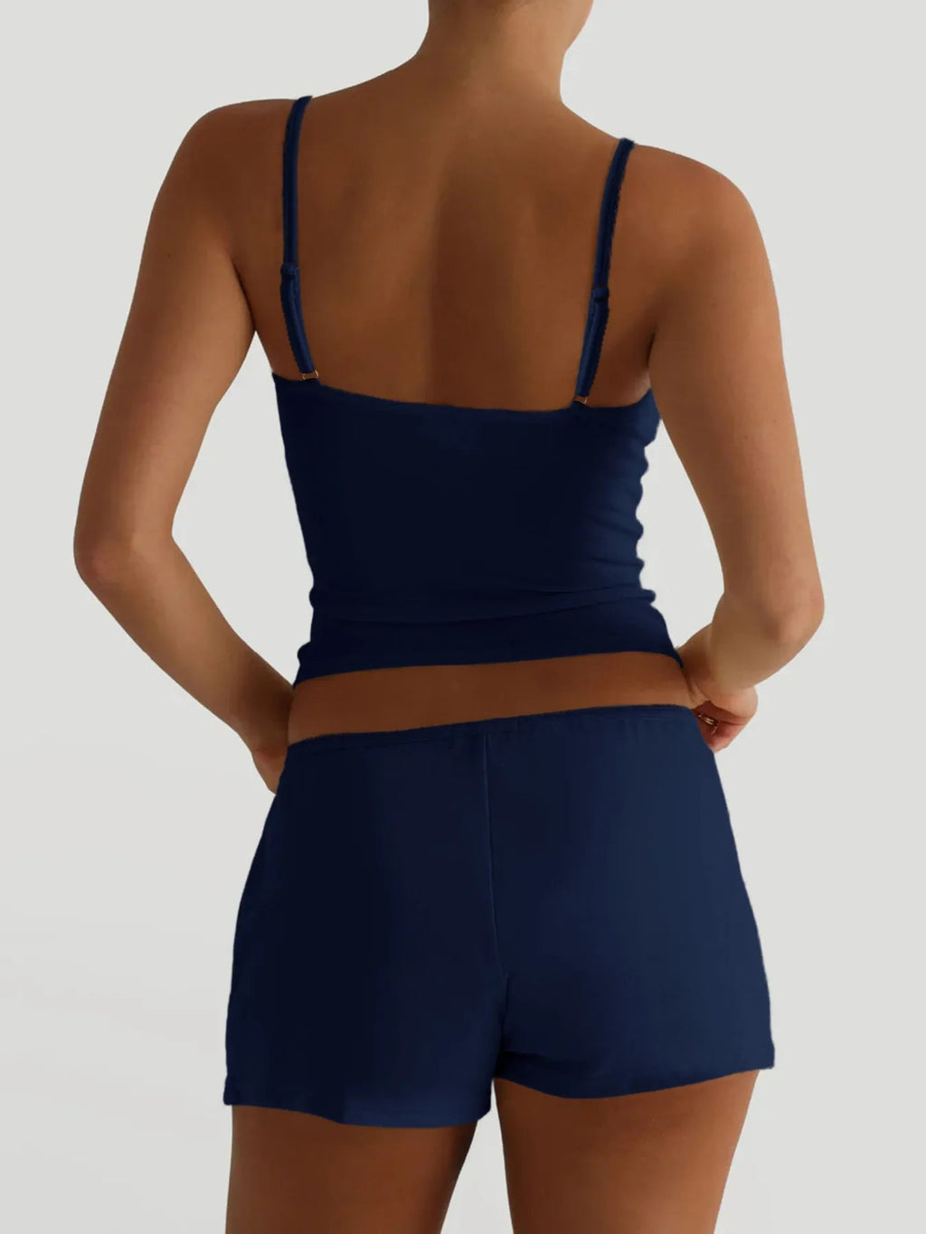 V-Neck Cami and Shorts Set - TheMomCo.